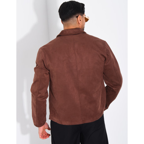 Veste en suédine