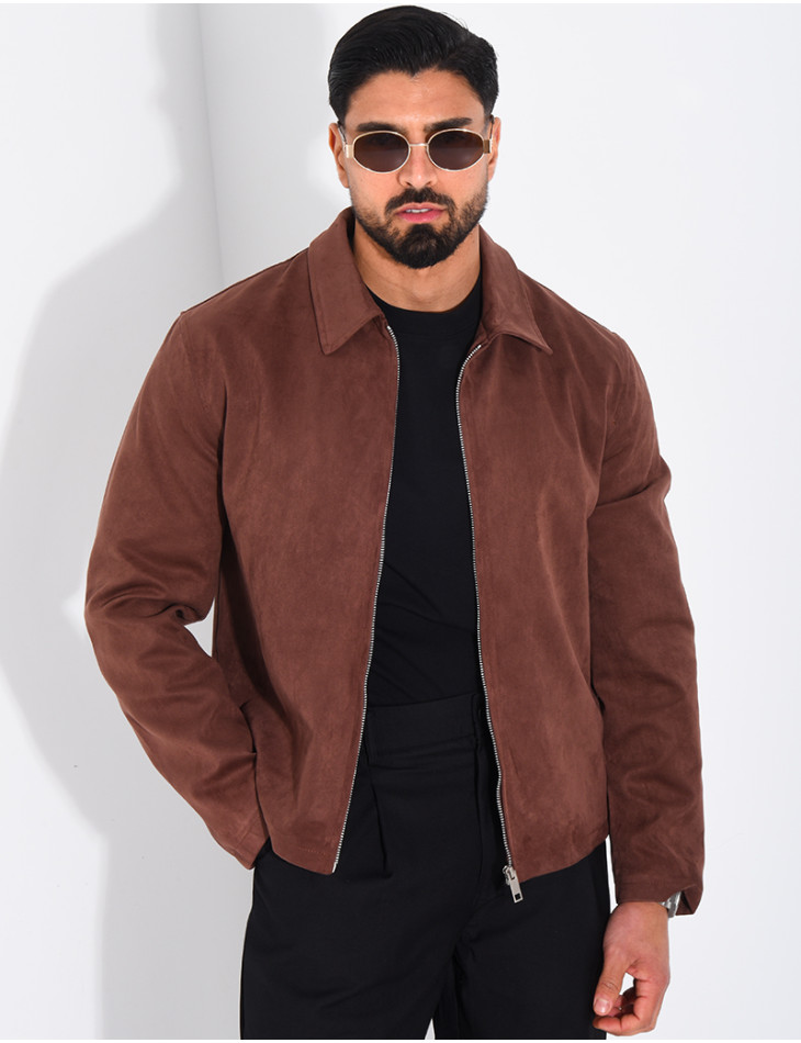 Veste en suédine