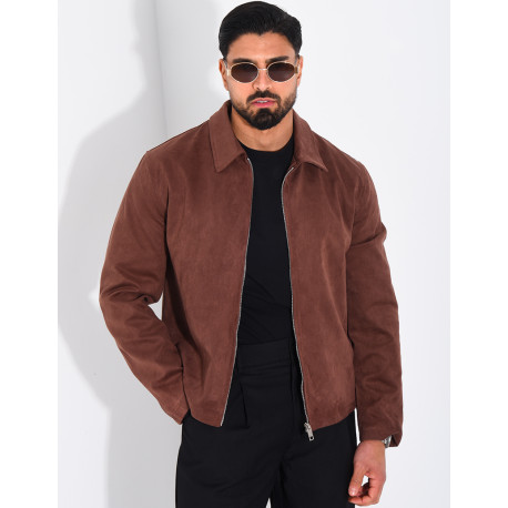 Veste en suédine