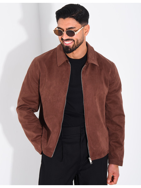 Veste en suédine