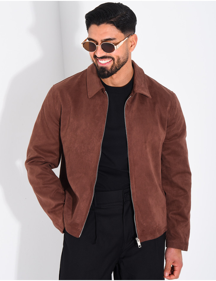 Veste en suédine