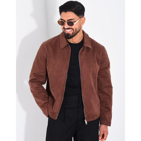 Veste en suédine
