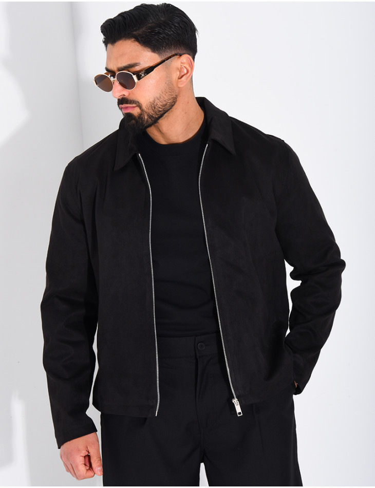 Veste en suédine