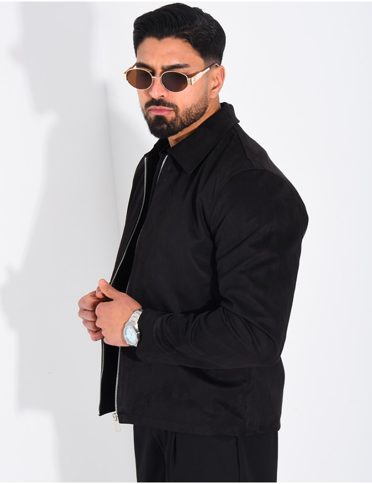 Veste en suédine