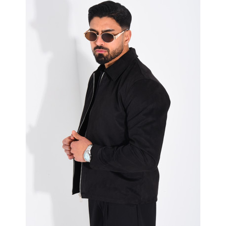 Veste en suédine