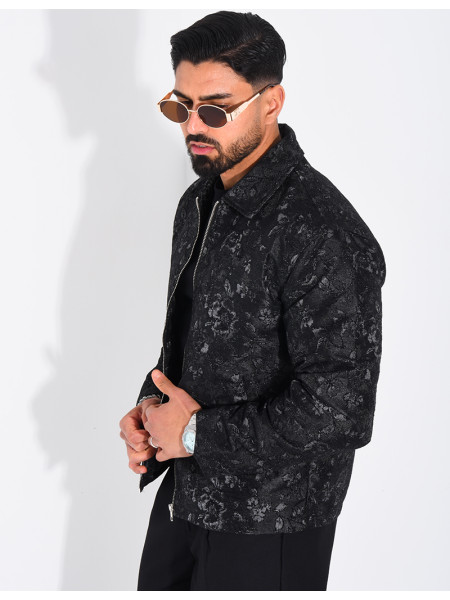 Veste homme à motifs fleurs