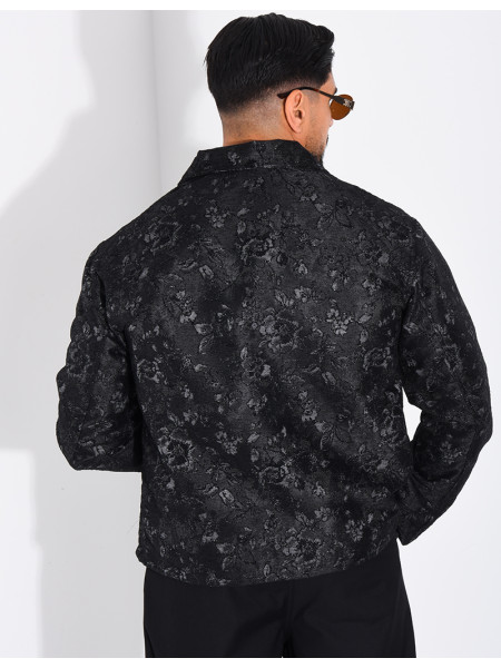 Veste homme à motifs fleurs