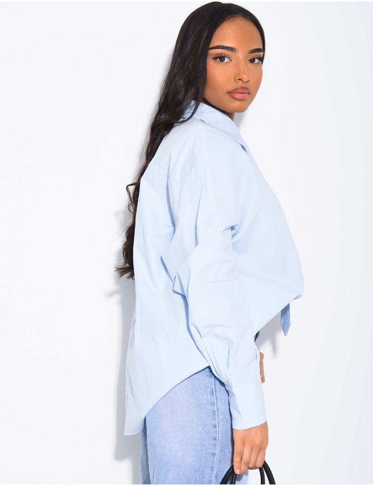 Oversized shirt with matching tie