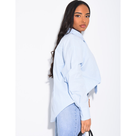 Oversized shirt with matching tie