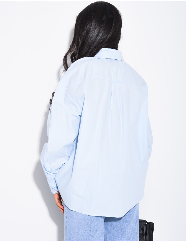 Oversized shirt with matching tie