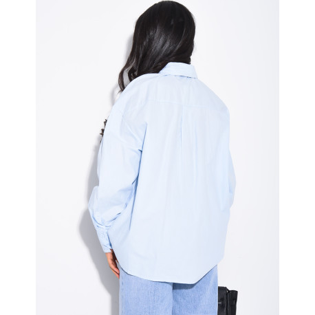 Oversized shirt with matching tie