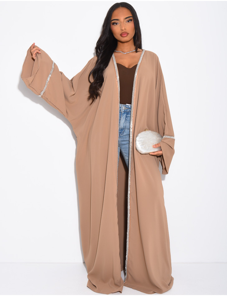 Oversized kimono with small beads