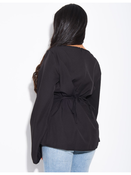 Blouse boutonnée à cintrée dans le dos