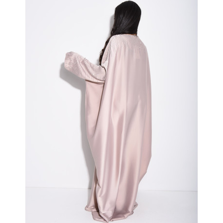 Butterfly abaya adorned with rhinestones to tie on the inside