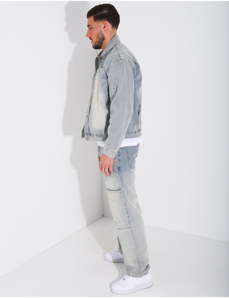 Ensemble en jeans pantalon et veste