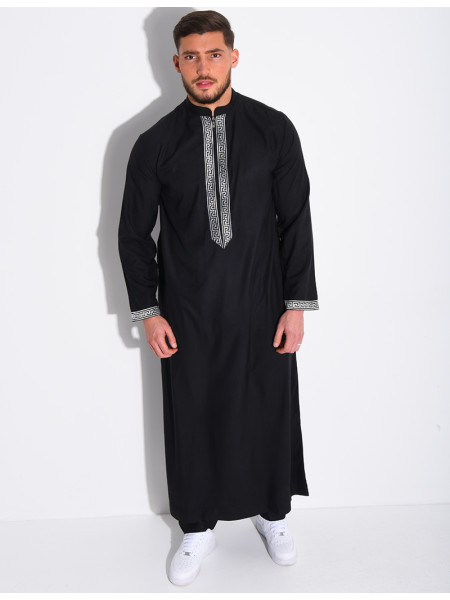 Qamis à fermeture éclaire