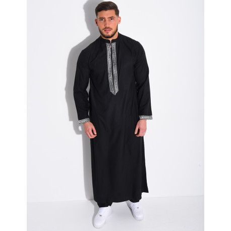 Qamis à fermeture éclaire