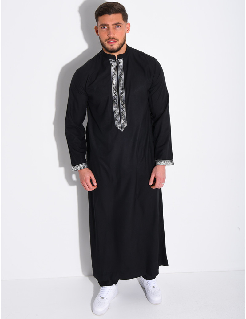 Qamis à fermeture éclaire