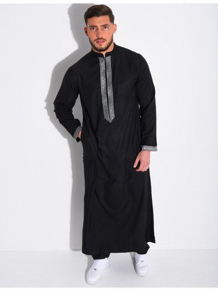 Qamis à fermeture éclaire