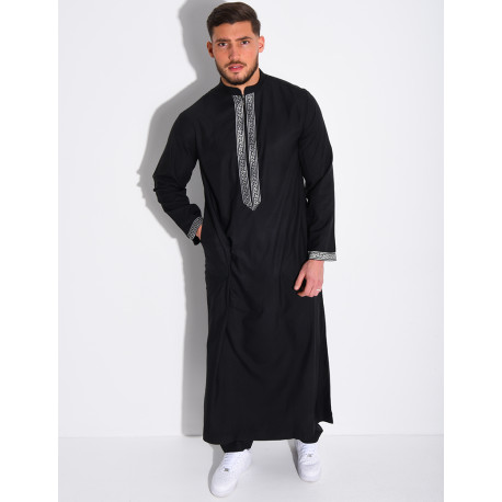 Qamis à fermeture éclaire