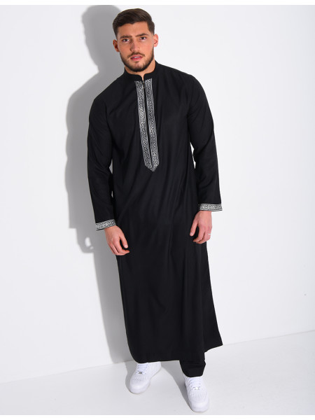 Qamis à fermeture éclaire