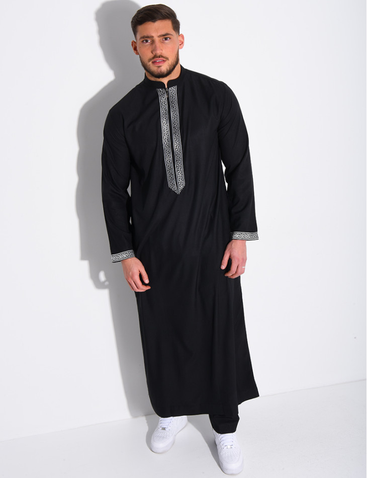 Qamis à fermeture éclaire