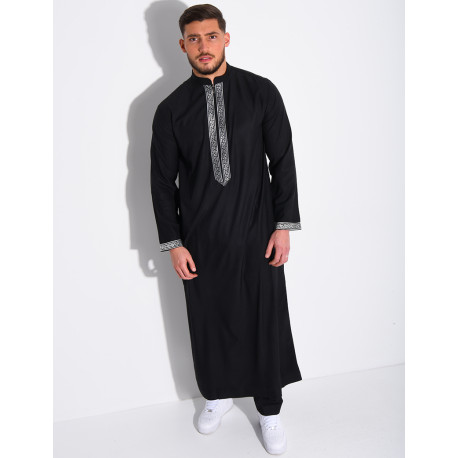 Qamis à fermeture éclaire