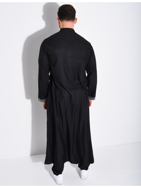 Qamis à fermeture éclaire