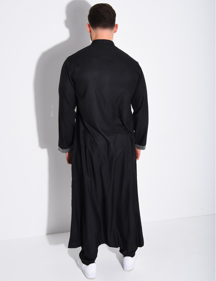 Qamis à fermeture éclaire