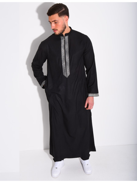 Qamis à fermeture éclaire