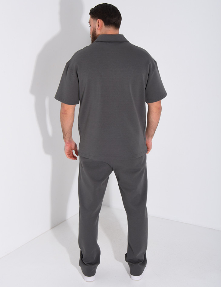 Ensemble pantalon et polo à zip