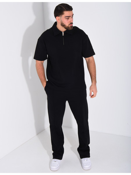 Ensemble pantalon et polo à zip