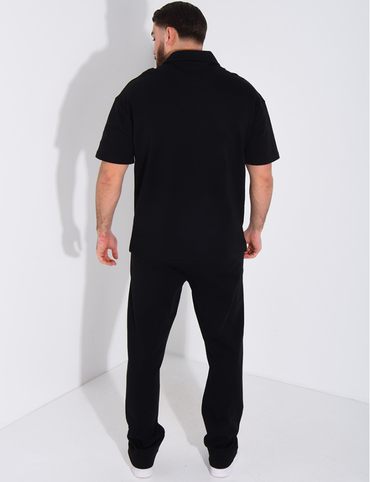 Ensemble pantalon et polo à zip