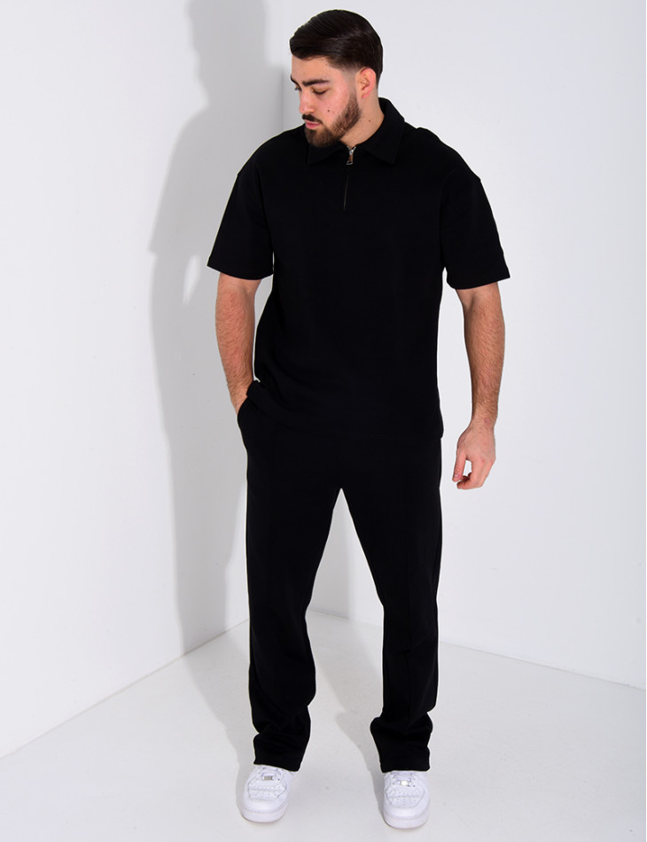 Ensemble pantalon et polo à zip
