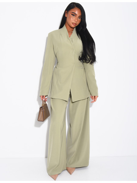 Ensemble tailleur femme Jeans Industry vert d'eau