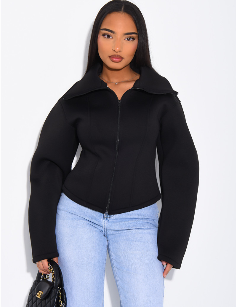 Veste courte en néoprène...