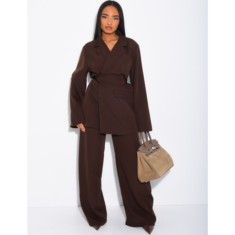 Ensemble de tailleur cache-coeur à nouer dans le dos