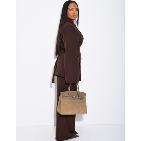 Ensemble de tailleur cache-coeur à nouer dans le dos