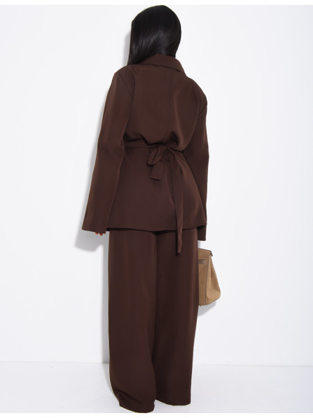 Ensemble de tailleur cache-coeur à nouer dans le dos