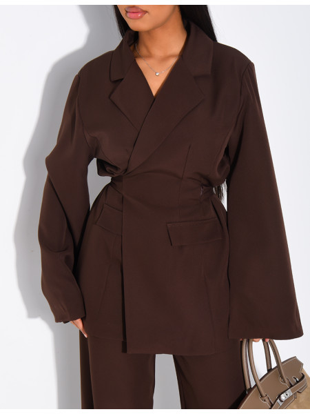 Ensemble de tailleur cache-coeur à nouer dans le dos