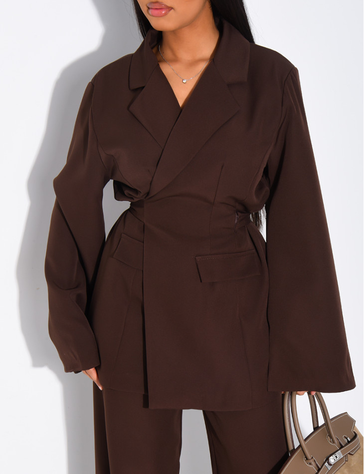 Ensemble de tailleur cache-coeur à nouer dans le dos