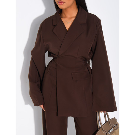 Ensemble de tailleur cache-coeur à nouer dans le dos