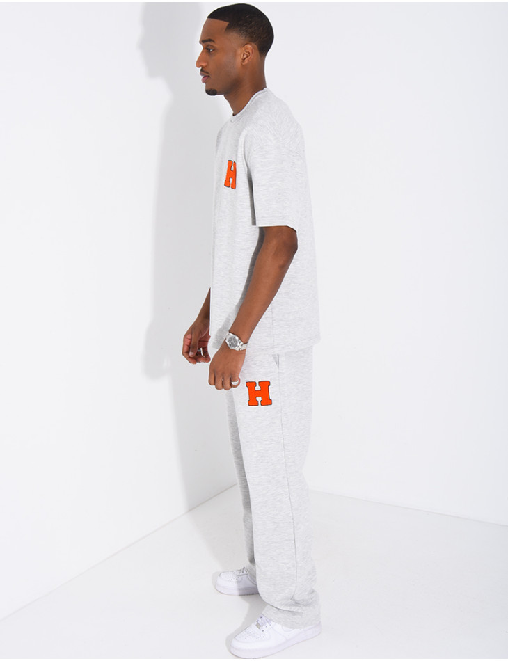 Ensemble pantalon et t-shirt lettre H