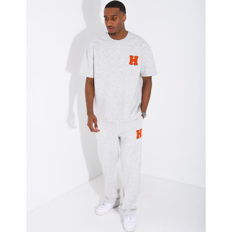 Ensemble pantalon et t-shirt lettre H