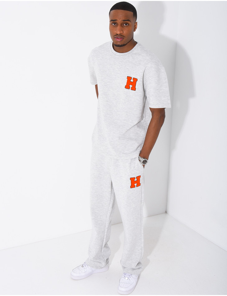 Ensemble pantalon et t-shirt lettre H