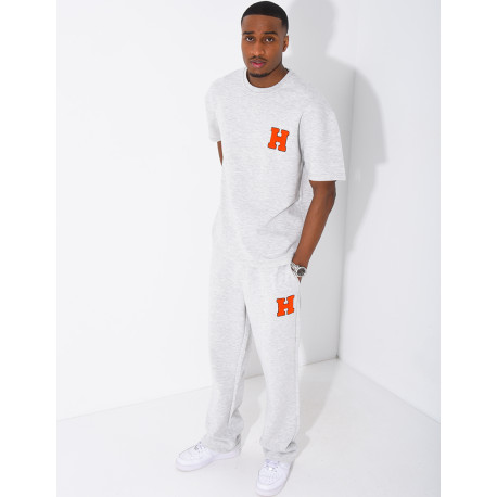 Ensemble pantalon et t-shirt lettre H
