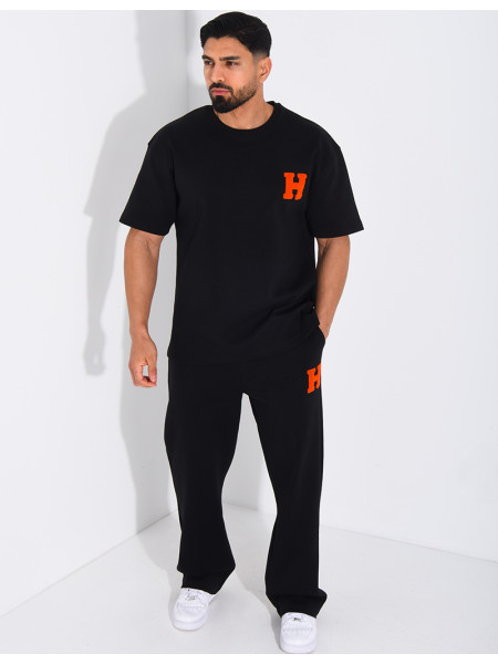 Ensemble pantalon et t-shirt lettre H