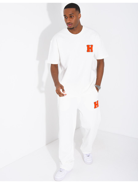 Ensemble pantalon et t-shirt lettre H