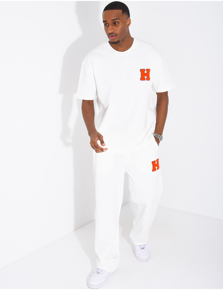 Ensemble pantalon et t-shirt lettre H
