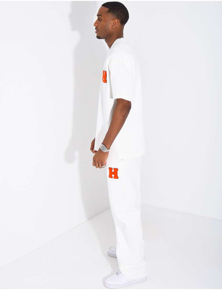Ensemble pantalon et t-shirt lettre H